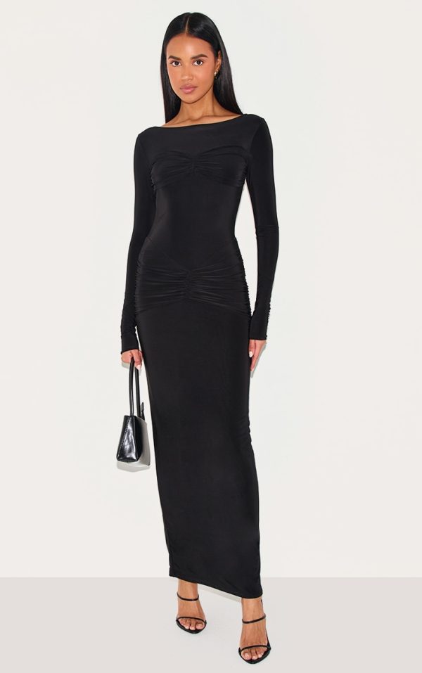 649e0df2529ef65afb15bd61c3c7291a22a4a14c_CNM7264_1_black_sinky_ruched_panel_detail_maxi_dress