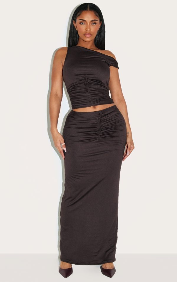 64d0555d1d75685c4eea8b4bee6b6a92404a57f2_CNL8230_1_shape_chocolate_super_soft_ruched_waist_maxi_skirt