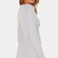6506dce837b75fd973ef6595b33b89cc7f94278c_CNL7529_2_grey_tailored_woven_ruched_detail_long_sleeve_bodycon_dress