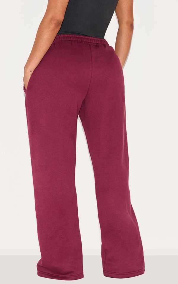 66b7210f72a68bdc538b140652d46d7ee7da5e9d_CNM0089_3_shape_burgundy_high_waisted_split_hem_wide_leg_joggers