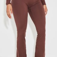 67668d5831dc0e8d01d3987a0dfc47a486027082_CNK4936_2_shape_brown_stretch_sculpted_foldover_waist_flare_trousers