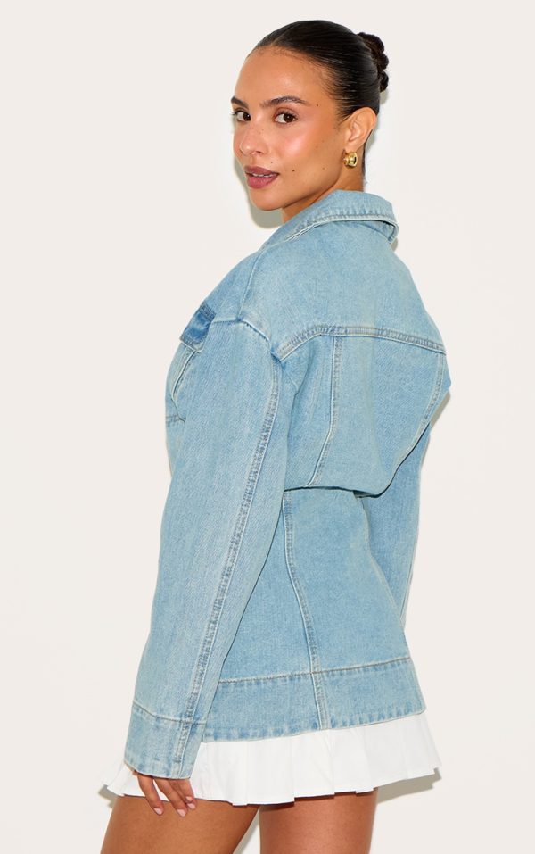 67a6f177a831e0253834b2bbeb511b839350d61a_CNM1844_2_petite_light_blue_denim_fitted_mini_dress_with_pleat_details