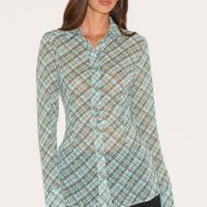 67f957e85dfa8bb29b20e0868f9a365440df60b8_CNM1666_1_green_check_sheer_fitted_shirt