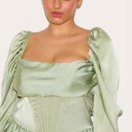 68241abae956636fd0b805606b399fbe80fab5ab_CNH8567_4_plus_sage_green_satin_corset_detail_puffball_shift_dress