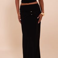 68cb2df269e3e855a02aa352d5157541eb18249a_CNM5201_2_black_ruched_detail_flowy_maxi_skirt