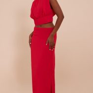 68cb2e32ff327941bea88c41bc10ae18338ba78c_CNN1879_3_tomato_red_chiffon_ruched_crop_top
