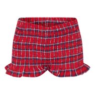 68ebe275ed642bd89bbd466dea3521b6bb26f9b6_CNL9324_6_red_checked_print_shirred_frill_hem_mini_shorts