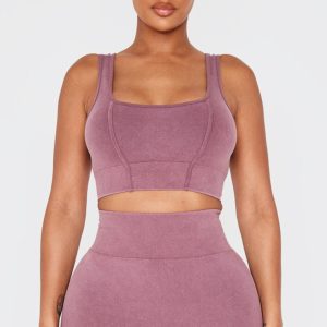 Shape Burgundy Seamless Seam Front Bralette