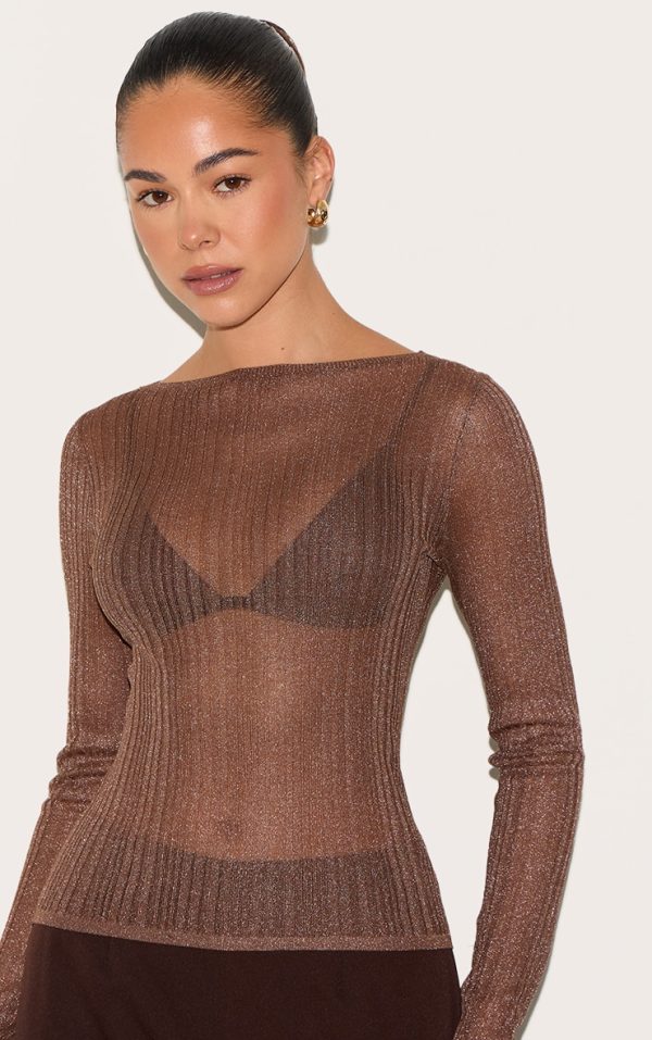 6a491ba7f45da1bb5c5f0bd7dbc59bffdbfe75eb_CNL7721_4_chocolate_sheer_knit_long_sleeve_boat_neck_top