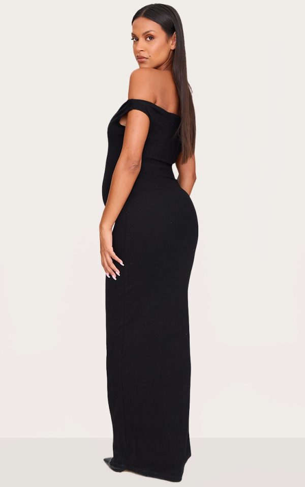 6ade1e55b7de92ef155661a4e51e278c77604a05_CNL9365_2_maternity_black_bardot_ribbed_sleeveless_maxi_dress