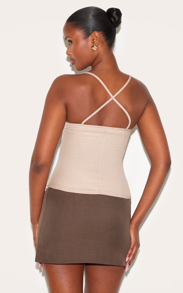 6aff24e4a6ab0c0dd64b9cbac89d5dfa6cd7bd02_CNM0756_2_mushroom_woven_bust_detail_cross_strap_long_top