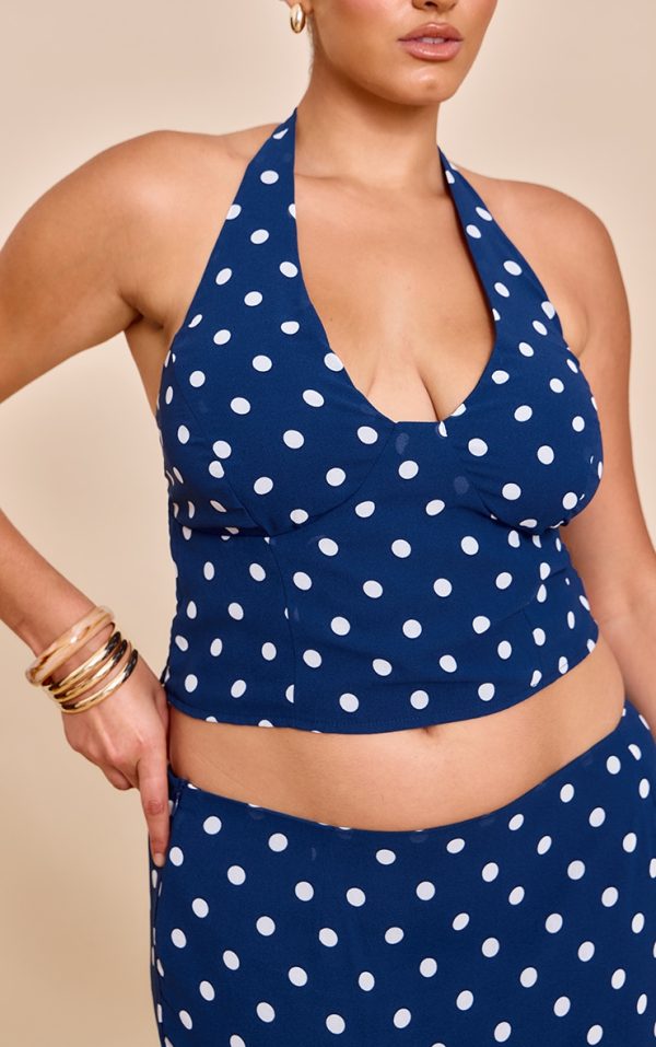 6b0eb8782baab8ff559c6bd2e8e3fc9f535e2f59_CNM7200_4_plus_navy_polka_dot_halterneck_chiffon_top