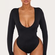 6b90fcffa02b4944719cd54f3de26aaa1ead547d_CNJ7813_2_shape_black_sculpted_v_neck_long_sleeve_bodysuit