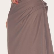 6b94ac15694a5da603796a8f3d3535ab97c2e09a_CNM0925_4_plus_mushroom_ruched_detail_hanky_hem_midaxi_skirt