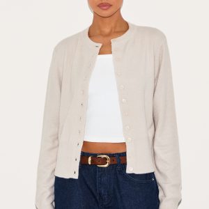 Slate Grey Soft Knit Cardigan