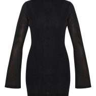 6ceb7cede7033fe8e8ad301c8d2c8defd57fe9b5_CNM9951_5_black_chiffon_boat_neck_long_sleeve_shift_dress