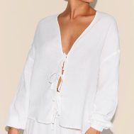 6d78c817dd5c72a23019b02d9d1407fad09125b5_CNM3962_1_petite_white_cheesecloth_textured_tie_front_shirt