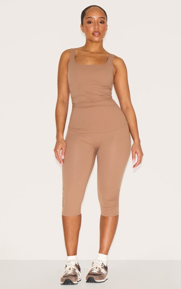 6dba030d5249631edda9be4c9529af573d174b31_CNM0970_3_shape_taupe_active_ruched_side_cupped_long_line_top