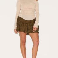 6dc65ca28e1e017c61cf0db70490022dcbc956ba_CNM2013_1_plus_khaki_crinkle_woven_dropped_waist_frilly_mini_skirt