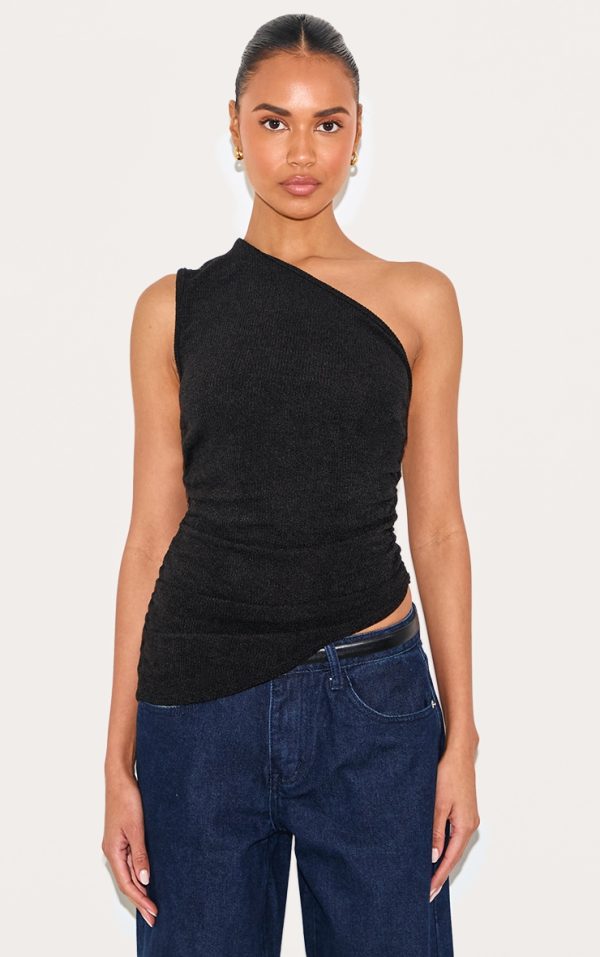 6e5cf227a0a181d2efcdbdf3692045d8b22eaad5_CNM4286_1_black_textured_one_shoulder_asymmetric_long_top