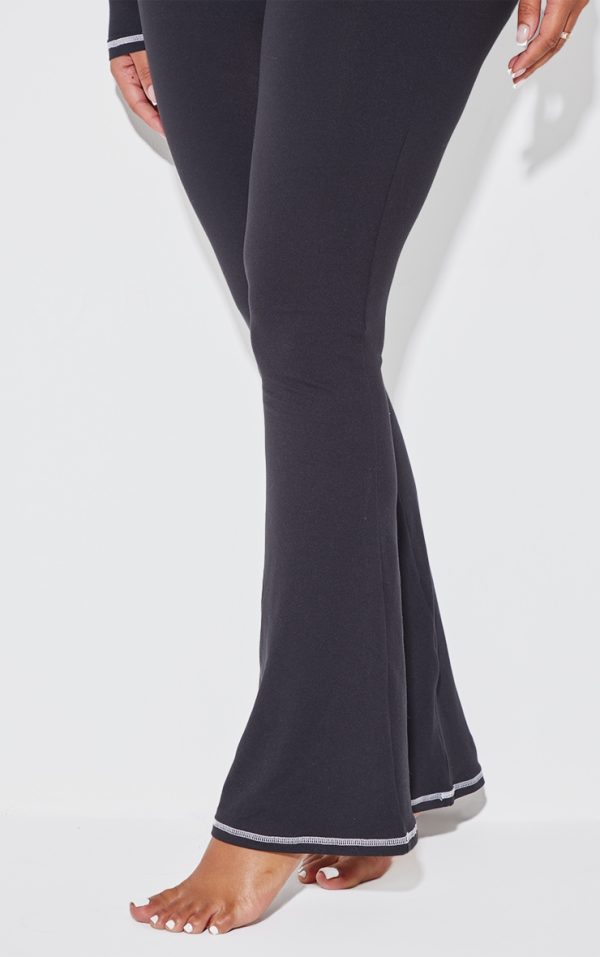 6e967687b146ab663ad1e853b4d84fa84ffbae08_CNJ9554_4_shape_black_sculpted_contrast_stitch_foldover_waist_flare_trousers-1