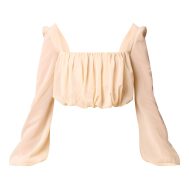 6eb8a383e59076aa12f2673aece2404779bbeabd_CNM4347_5_almond_chiffon_gathered_lace_trim_blouse