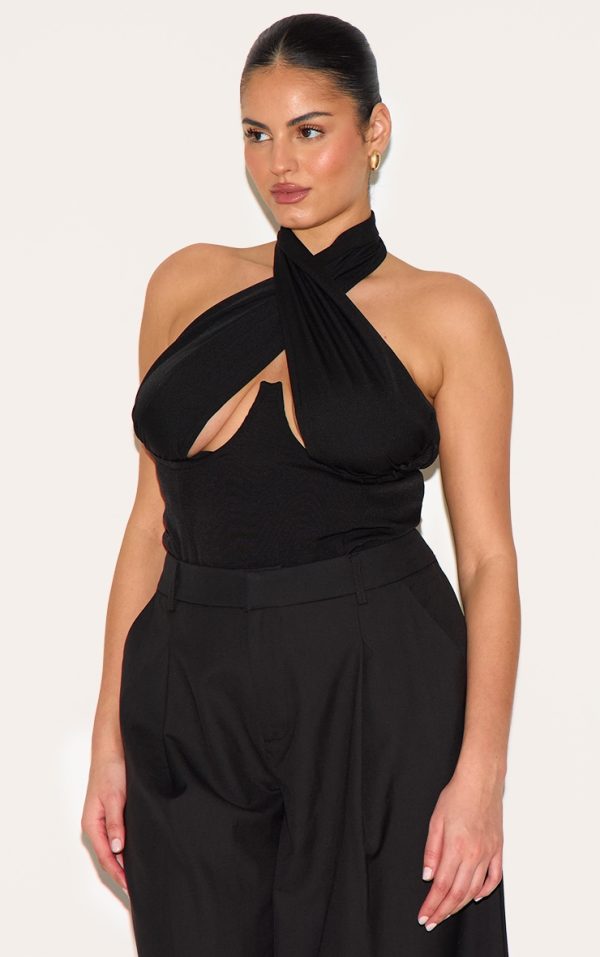 6f134085d115195fe2635b8a84e6babd80c1aefd_CMT8712_4_plus_black_woven_cross_front_underwired_bodysuit-1
