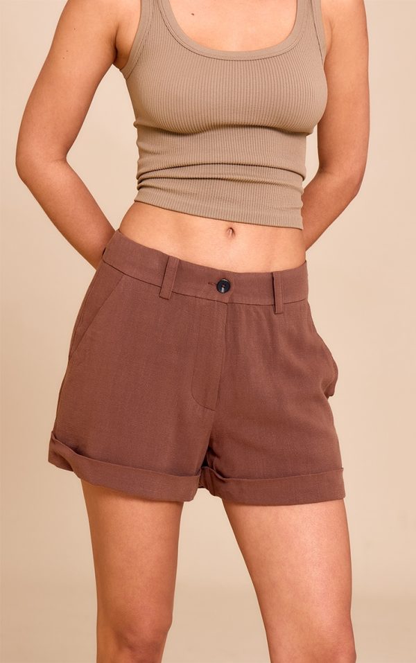 6f1d716863253065e55c0a9e18049486aef13d3d_CNM6724_5_chocolate_tailored_linen_look_shorts