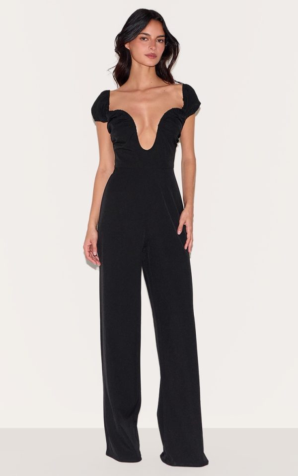 6f37235aa8187e847487b776be6a7de5df5752fd_CNL9262_1_black_woven_plunge_straight_leg_jumpsuit