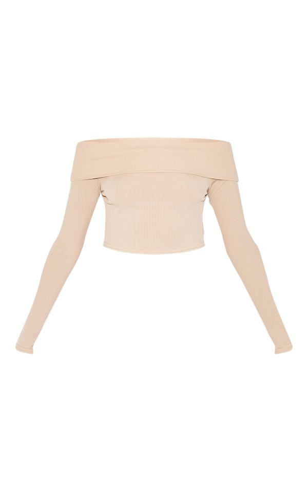 6f45a760e0dd1f0d41f9583ea21d110df1358ecd_CNL2587_5_beige_rib_bardot_foldover_flute_sleeve_longline_top-1