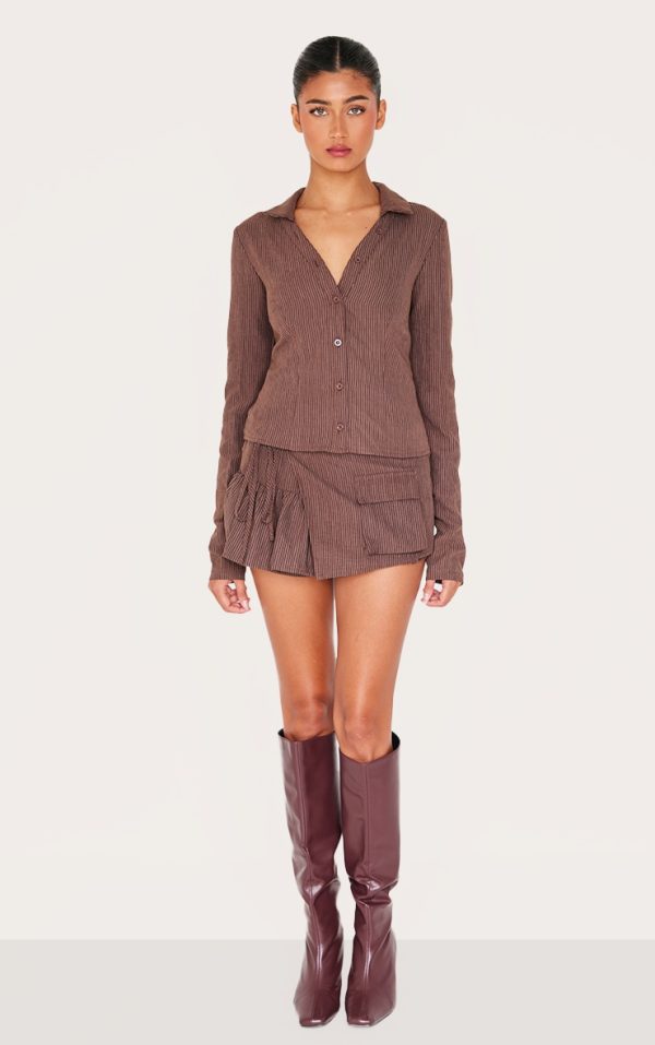 6f655ccd02bc45a08e738de1ab7a58d7aef39a79_CNL6012_3_dark_brown_peach_skin_pinstripe_woven_long_sleeve_cargo_shirt-1