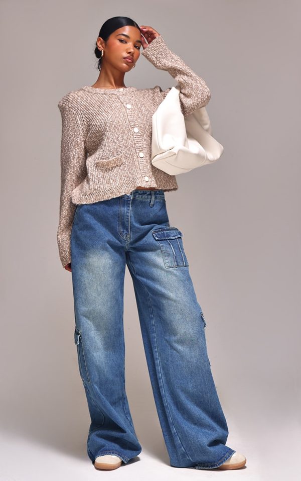 6ff5a8db9ef207130bddcda52117961cb0cf04f1_CNJ1284_1_mocha_marl_textured_bobble_knit_button_up_pocket_detail_cardigan