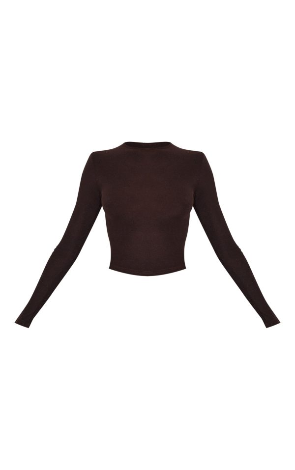 70166b65904c138eeaae958ab41439d4559f262b_CNH5391_5_chocolate_soft_touch_longline_sleeve_top