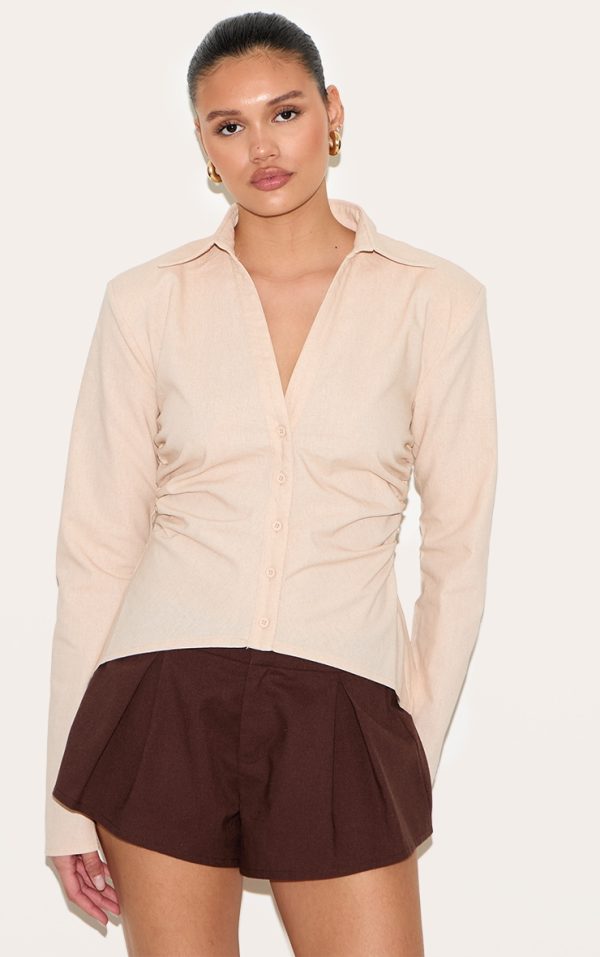 70398324027a23a3c18ea25f6d6b124617eeeb60_CNM3782_1_beige_linen_blend_shoulder_padded_fitted_shirt-1
