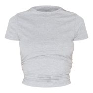7074058572446ded0302c9d25d87f438a5e3f2ca_CNK5248_5_grey_marl_cotton_side_cap_sleeve_ruched_top-1