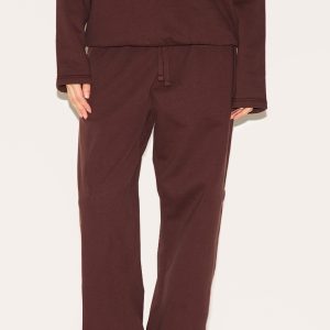 Chocolate Premium Sweat Wide Leg Joggers