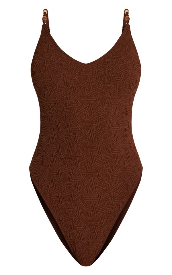 70773139043b71e3df31565517358e49668f7fda_CNM6700_5_chocolate_textured_bead_trim_plunge_swimsuit