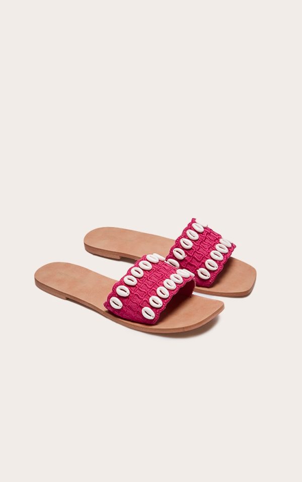 70abfe5bea9574651cb79bcaa3f01da71067ef08_CNJ4670_2_pink_round_toe_stitch_detail_shell_strap_mule_sandals