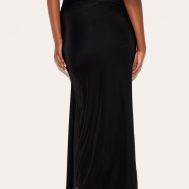 70af740d4b373b19889d88ba6be4b03d7ccf9cf7_CNM9156_3_black_double_layer_slinky_ruched_drape_maxi_skirt
