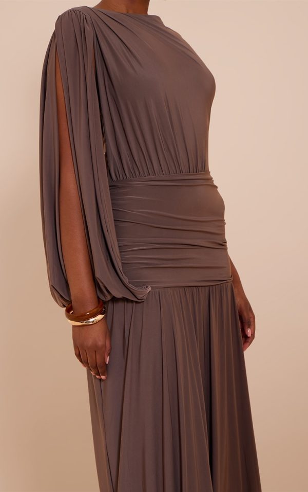 70d71f716d5fbb82bc3348bf34342e64e318575d_CNN1574_4_mushroom_double_layer_slinky_ruched_one_shoulder_maxi_dress
