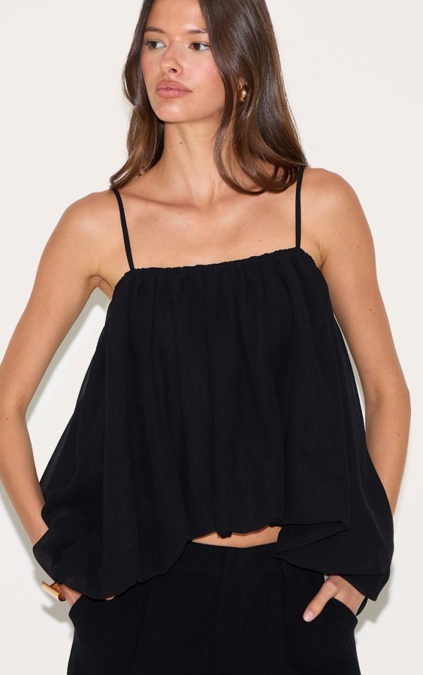 71713ba4d2a50ee6a7ed64fbd354bec77958b04c_CNM4146_4_black_puffball_chiffon_spaghetti_strap_cami