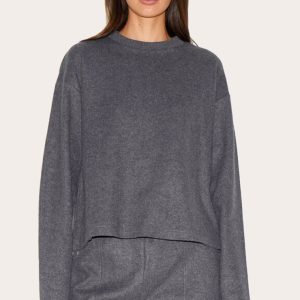 Charcoal Soft Ribbed Sweater