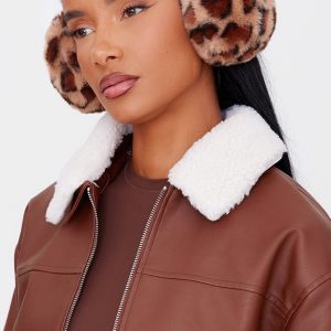 Leopard Faux Fur Ear Muffs