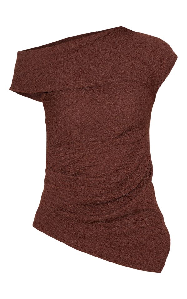 7467fd8a62fb4d5c54fce9a38dfef5c05888d95b_CNM8098_5_chocolate_textured_ruched_asymmetric_long_top