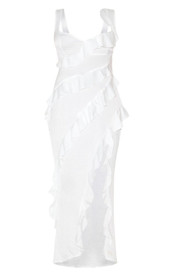 75e1ebfe5fe408eda25d4e4856e8b3e9ec3cdad8_CND4826_5_plus_white_satin_frill_layered_maxi_dress