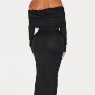 75eceb17cd3406c7d43768eb8e3d4503e3b1cdf7_CNK6085_2_shape_black_fold_over_bardot_rib_maxi_dress