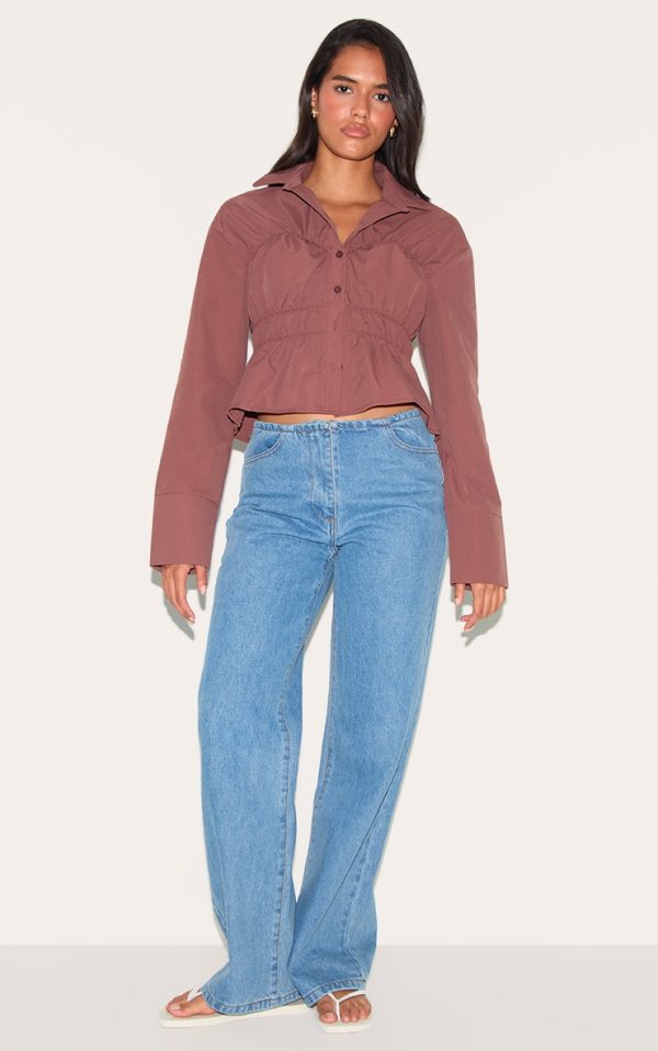75fc7bab872e1ff4c9647de623419c82d4bf6a62_CNL9463_3_dark_brown_shirred_shirt-1