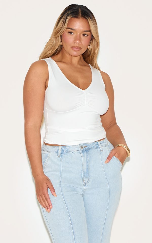 7601cd8253c2630b81ea989b2cf2bda30fa3ba88_CNM8692_1_shape_white_sculpt_ruched_bust_sleevless_top