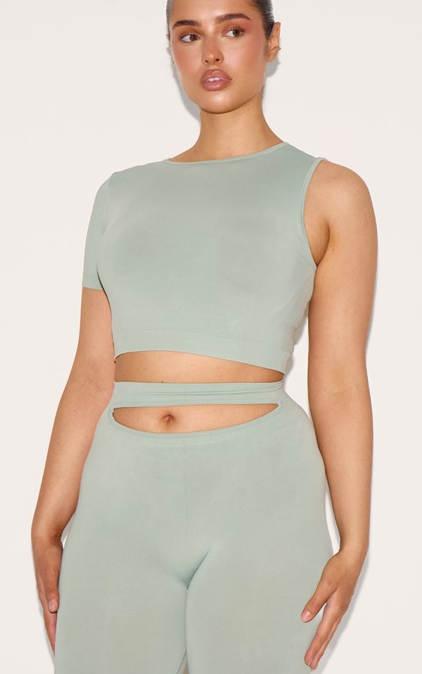 76f28587119e5740df971c698b4330624b1537c5_CNJ3366_4_shape_sage_green_soft_seamless_one_sleeve_crop_top