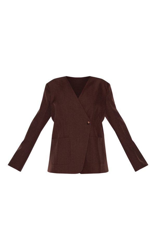 76fe50781e37c390496b1d6cf682aff3fd9e9817_CNM1900_5_dark_brown_tailored_woven_asymmetric_blazer